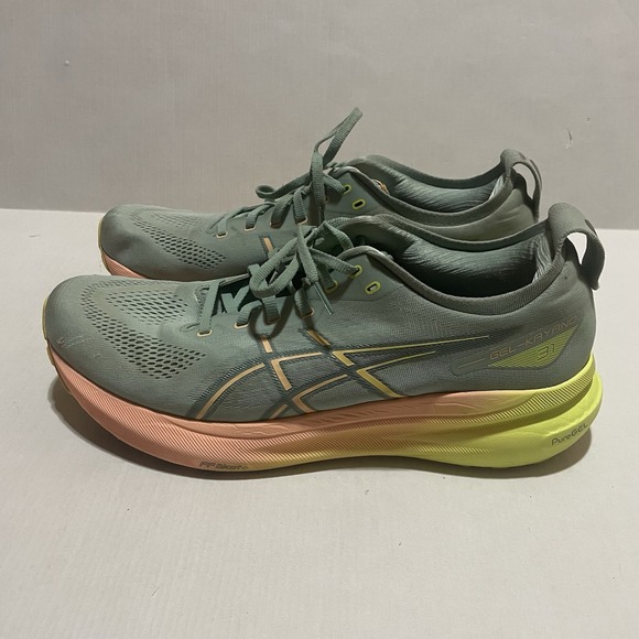 Asics Gel-Kayano 30 & 31 Mens 14 Orange Green Athletic Running Shoes Sneakers main image 11